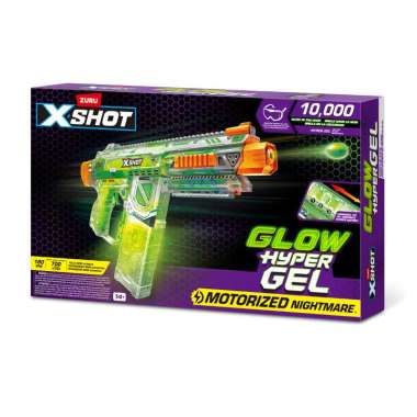 Mainan XSHOT Hyper Gel Glow In The Dark Motorized Nightmare