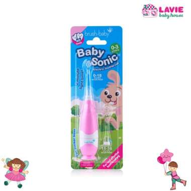 Brush-Baby BabySonic Electric Toothbrush Teal/Pink/Sikat gigi Anak elektrik/Untuk usia 0-3 Tahun - L