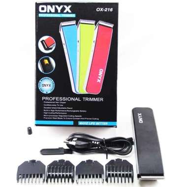 Alat Cukur Rambut Portable NEW ONYX OX-216 Mesin Pencukur Elektrik Cukuran Kumis Jenggot Shaver Cas
