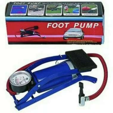 Foot Pump Pompa Angin Kaki Injak Portable Pompa Ban Mobil Motor Sepeda