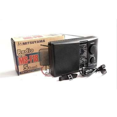 Mitsuyama Radio Jadul Classic MS-F18 Radio Portable Klasik AM FM TV SW1 SW2 Player 5 Band