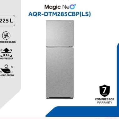 KULKAS AQUA AQR-DTM 285CBP Lemari Es 2 PINTU - 285 CBP