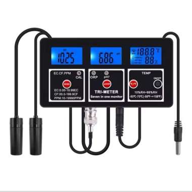 PH-118 Alat Ukur Kualitas Air 7 In 1 Multifungsi EC/TDS/CF/PH/ORP/Kelembapan/SUHU Meter Untuk Kolam