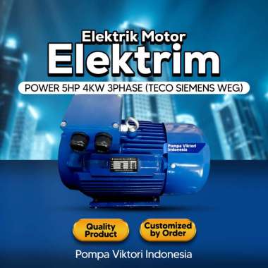 ELECTRIC MOTOR ELEKTRIM POWER 5HP 4KW 3PHASE (TECO SIEMENS WEG)