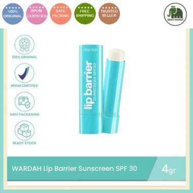 ֍SM֎ WARDAH Lip Barrier Sunscreen SPF30 PA+++ Pelembab bibir 24jam