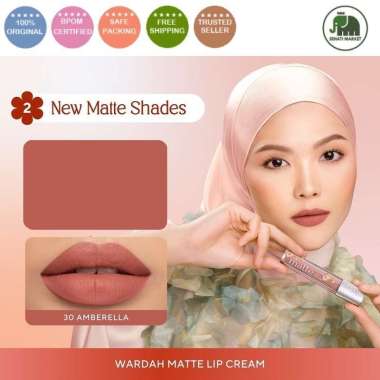 ֍SM֎ WARDAH Exclusive Matte Lip Cream Original BPOM #30 Amberella