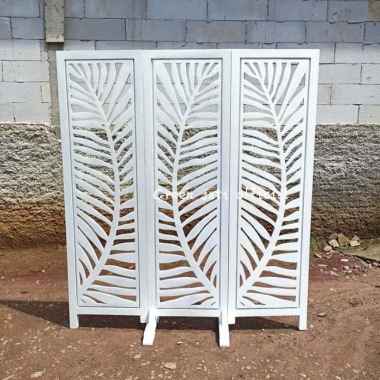 penyekat ruangan minimalis kayu jati