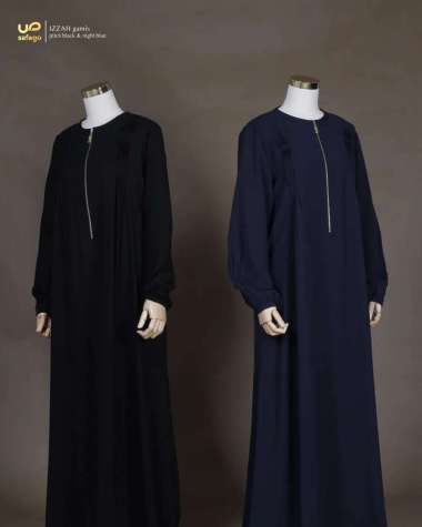 In'am Gallery | Gamis Izzah by Safago KHIMAR PITCH BLACK