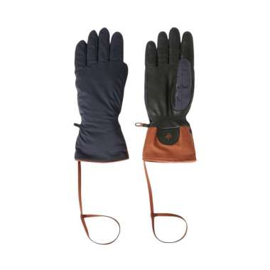Loro Piana Ski Glove Microfibre Navy Blue M Blue