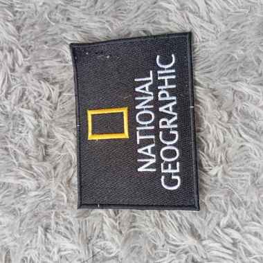 Patch Bordir Anime, Logo bordir nation geo, emblem bordir komputet,pat Geografic 7x10