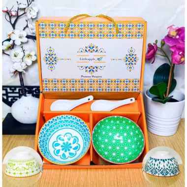 Hampers Idulfitri Eid / Japanese Set Piring Mangkuk Peralatan Makan / Mangkuk Piring Set / Mangkuk P