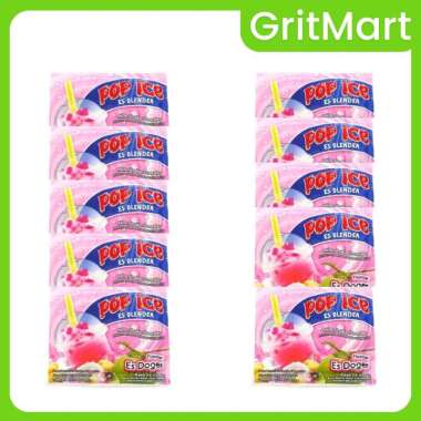 Pop Ice Rasa Es Doger 1 Renceng (Isi 10 Pcs)