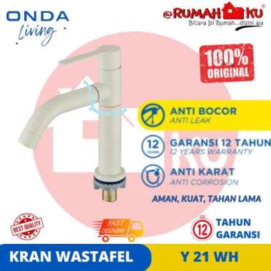 ONDA Kran Wastafel Kamar Mandi Cuci Tangan Y 21 WH Kran Wastafel ONDA