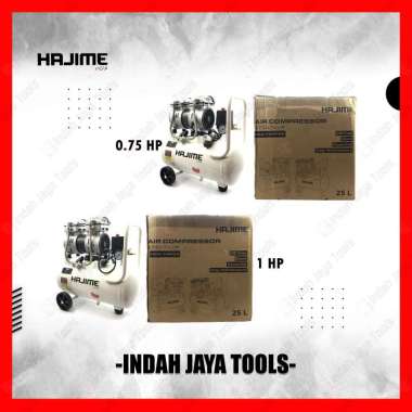HAJIME Kompresor Angin SILENT 25 L Oilless - Air Compressor Oiless HC4-75HP25