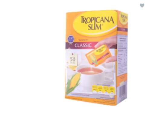Promo Harga Tropicana Slim Sweetener No Calorie 50 pcs - Blibli