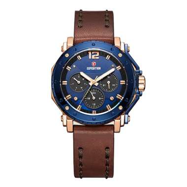 Expedition 6402 Rosegold Blue Leather Lady BFLURBU