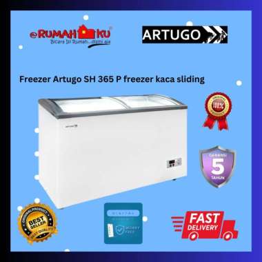 Freezer Artugo SH 365 P freezer kaca sliding