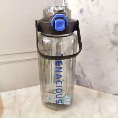 BOTOL MINUM 8045 2000ml ADA SEDOTAN BISA DITENTENG Hitam