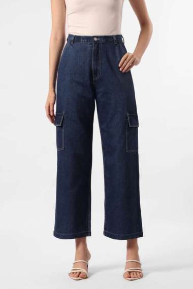 MINIMAL - Diega - Cargo Denim Pants - Blue 27 Blue