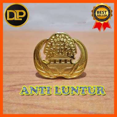 PIN Korpri Premium bahan cor warna emas tidak luntur Magnet