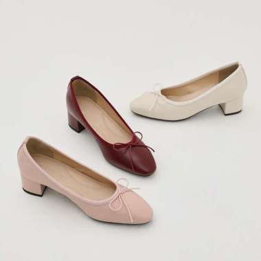 SAPPUN Retive Basic Ribbon Pumps Heels (4cm) - Heels Wanita 37 PINK