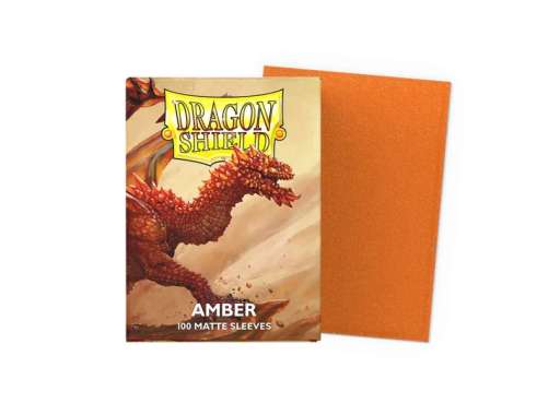 Dragon Shield Amber Matte Sleeve Standard Size