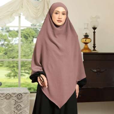 Lozy Hijab - Nadira French Khimar (Jilbab Syari Khimar Haji dan Umrah Bahan Crinkle Airflow Premium)