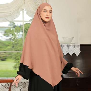 Lozy Hijab - Nadira French Khimar (Jilbab Syari Khimar Haji dan Umrah Bahan Crinkle Airflow Premium)