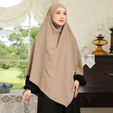Lozy Hijab - Nadira French Khimar (Jilbab Syari Khimar Haji dan Umrah Bahan Crinkle Airflow Premium)
