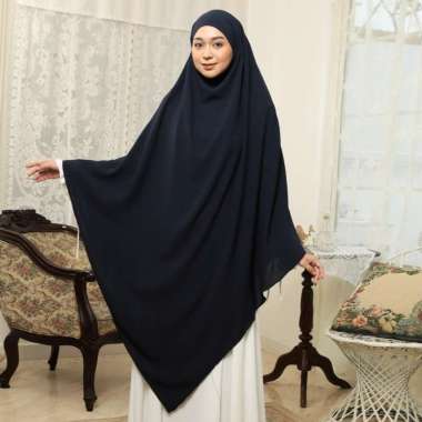 Lozy Hijab - Nadira French Khimar (Jilbab Syari Khimar Haji dan Umrah Bahan Crinkle Airflow Premium)