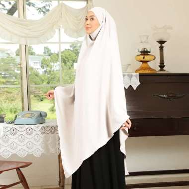 Lozy Hijab - Nadira French Khimar (Jilbab Syari Khimar Haji dan Umrah Bahan Crinkle Airflow Premium)