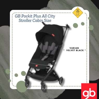 GB Pockit Stroller All City / Kereta Dorong Bayi Velvet Black
