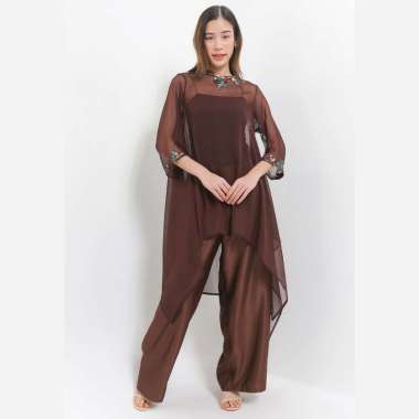 LUIRE by Raden Sirait Setcel Blouse Kika Wanita L Brown