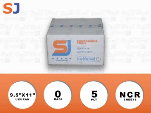 SJ Orange Kertas Continuous Form 5 PLY NCR 9,5" x 11"