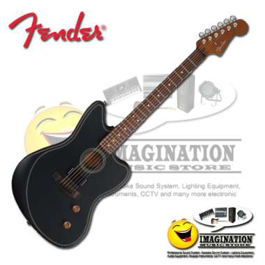 Fender Acoustasonic Standard Jazzmaster Acoustic-electric Guitar - Black