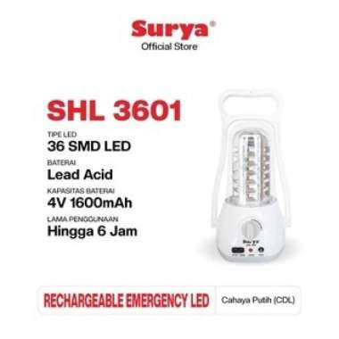 LAMPU EMERGENCY SHL 3601 SURYA