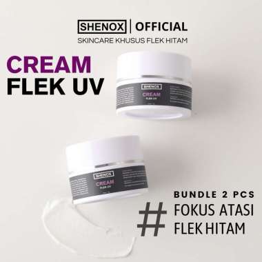 Shenox 2 Pcs Cream Flek UV Resmi BPOM | Krim Penghilang Flek Hitam Membandel