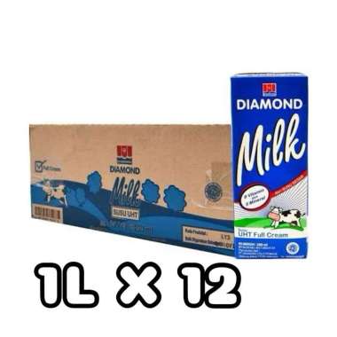 Susu Diamond UHT Full Cream 1 liter / Susu Diamond Uht / Diamond UHT