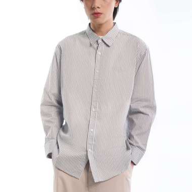 M231 Shift Kemeja Pria Stripe Panjang 1072B Dewasa-M