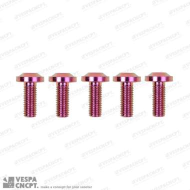 Baut Titanium Flat Velg Belakang Pink Vespa Sprint Primavera