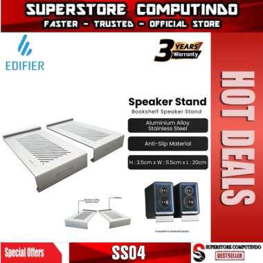 Edifier SS04 Bookshelf Speaker Stand Stainless
