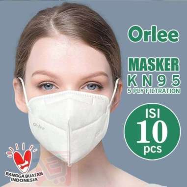Macam Jenis Masker Mulut Earloop Headloop Duckbill Kf94 KN95 3D Dewasa Anak KN95 ORLE PUTIH