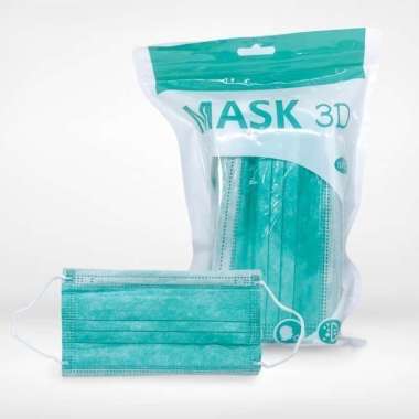Macam Jenis Masker Mulut Earloop Headloop Duckbill Kf94 KN95 3D Dewasa Anak Earloop Hijau