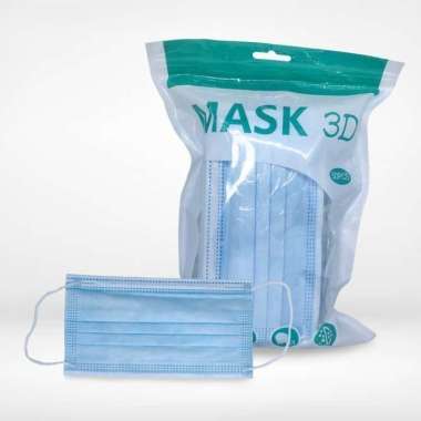 Macam Jenis Masker Mulut Earloop Headloop Duckbill Kf94 KN95 3D Dewasa Anak Earloop Biru