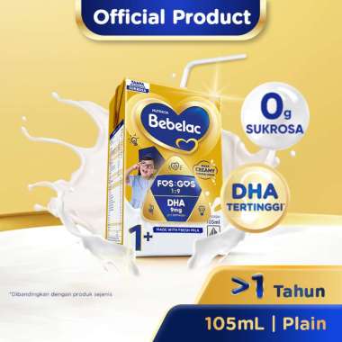 [BARU] Bebelac Susu Formula Cair Rasa Plain 105ml