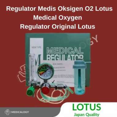 Regulator Medis Oksigen O2 Lotus Medical Oxygen Regulator Original Lotuss