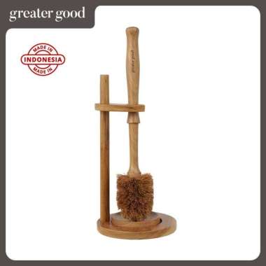 Greater Good - Coconut Fiber Toilet Brush with Stand / Sikat Toilet Sabut Kelapa