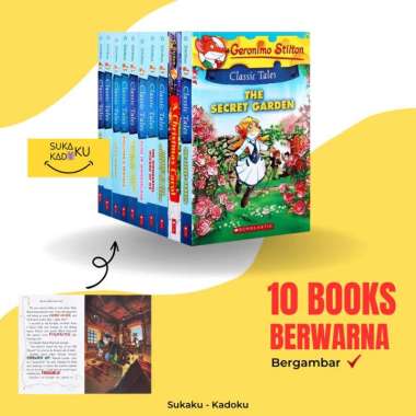 Geronimo Stilton Classic Tales Books Set Buku Anak English Import