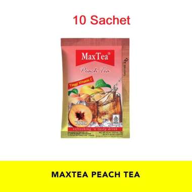 Max Tea all varian 10 Sachet Max Lemon Tea Maxx Tea Tarik Peach Tea Max Teh Tarik Peach Tea