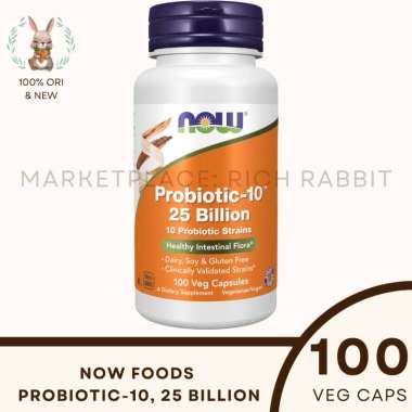 Now Foods NowFoods Probiotic-10 Probiotic 10 25 Billion 100 Veg Vitamin Probiotik